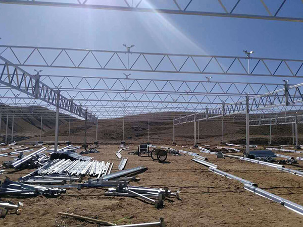 德州溫室大棚工程骨架安裝